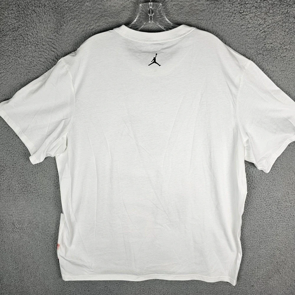 Jordan T-Shirt Mens XXL White HQ8966-100 Sport Dri-FIT Graphic Jumpman Active
